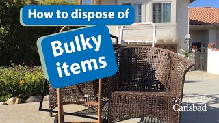 How to dispose of bulky items [upl. by Akere]