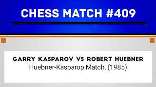 Garry Kasparov vs Robert Huebner • HuebnerKasparop Match 1985 [upl. by Cindy]