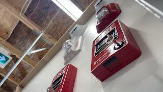 Notifier NFS320C Fire alarm demo system test [upl. by Adleme40]