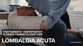 Trattamento chiropratico e rimedi farmacologici per lombalgia acuta [upl. by Claiborne]