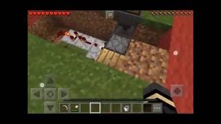 How to build a automatic trash bin with redstone Minecraft Pocket Edition [upl. by Ogata135]