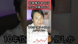 日本株やめとけ ホンダ株がヤバイ 株 日本株 日経平均 日経平均株価 本田技研工業 [upl. by Aicinet]