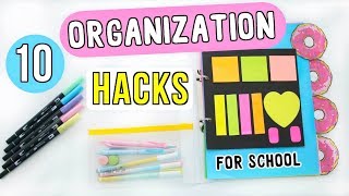 10 Organization Hacks  DIYs For Back to School 2018  Ellen Kelley [upl. by Mientao]