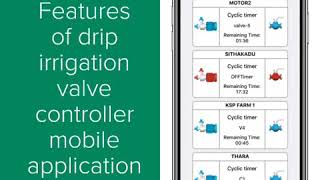 Features of drip irrigation valve controller mobile application [upl. by Nylasoj195]