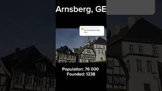 My viewers European Towns  Part 1 viralvideo geography europe germany arnsberg [upl. by Rotciv]