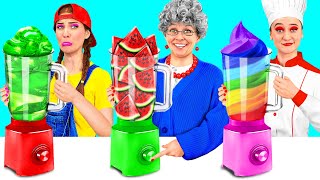 Me vs Grandma Cooking Challenge  Crazy Ideas To Cook by PaRaRa Challenge [upl. by Goldston376]