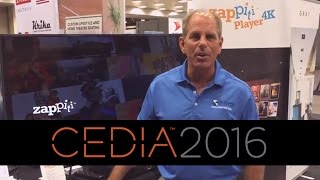 CEDIA 2016 Zappiti Player 4K and Zappiti Video Server [upl. by Seuqirdor]