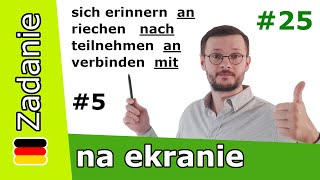 CZASOWNIKI z przyimkami po niemiecku CZĘŚĆ 5 rekcja czasownika  Tłumacznie zdań moją metodą [upl. by Aneeled859]