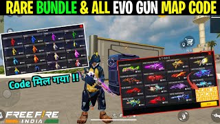 Craftland All BundlesAll EmoteAll Evo Gun Map Code After Ob43  FF New Craftland Map Kaise Banaye [upl. by Nagiem]