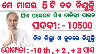 May Month Top Odisha Govt Jobs 2024  Apply Online For 10500 Post  Odisha Job Updates 2024 [upl. by Chimene43]