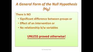 Null Hypothesis explained in HINDI [upl. by Terryl851]