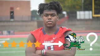 Nations No 1 Recruit Speaks Highly Of Notre Dame  BIGTIME Recruits Set Notre Dame Visits [upl. by Nauqad]