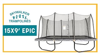 9x15 Rectangle Epic Series Trampoline  Skywalker Trampolines [upl. by Thomas550]