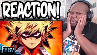 BAKUGO RAP REACTION  “REBEL”  FabvL ft Daddyphatsnaps My Hero Academia [upl. by Sera391]