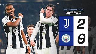 HIGHLIGHTS UCL  Juventus 20 Manchester City  Vlahović amp McKennie Goals [upl. by Etteneg]