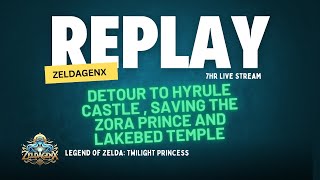 Replay Detour to Hyrule Castle  saving the Zora prince and lakebed temple [upl. by Boehike]