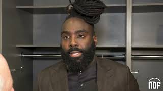 Demario Davis talks importance of win following Hurricane Francine and Alvin Kamara [upl. by Robbie]