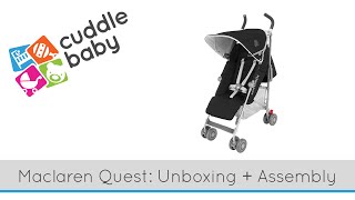 Maclaren Quest Stroller  Unboxing and Assembly [upl. by Ayhdnas]