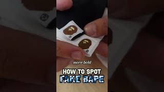 HOW TO LEGIT CHECK BAPE sneakers sneakerhead bape [upl. by Bail]