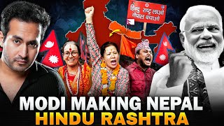 Indias GENIUS Plan to Make NEPAL a HINDU RASHTRA [upl. by Yllac756]