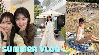 구독자 이벤트✴︎VLOG✴︎예은이랑 데이트👯썸머 OOTD･을왕리 조개구이 먹방･엠넷 행사 MC🎤 [upl. by Noivad352]