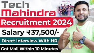 Tech Mahindra Job 2024  Bumper Hiring 🤩  Fresher Jobs  Tech Mahindra Recruitment  Work From Home [upl. by Eseilenna]