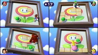 Mario Party Superstars  Hatless Mario vs Luigi vs Peach vs DOnkey kongs Minigames [upl. by Hufnagel]