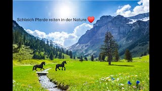 Schleich Pferde reiten durch die Natur Schleich Horses in the Nature [upl. by Aicilif]