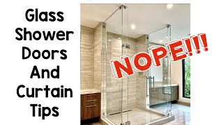 HATE glass shower doors and how they can explode on you Shower curtains rock [upl. by Wahlstrom]