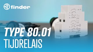 Finder 8001 Tijdrelais – Aansluiten en instellen [upl. by Mukerji54]