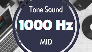 1000 Hz Frequency Sound Tone Audio Signal Sine Waveform MID [upl. by Rotciv]