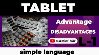 define tablet L1 adv ampdisadvtablet in simple languaged pharma unit5tabletDRxANKITKOTIYA [upl. by Deyas]