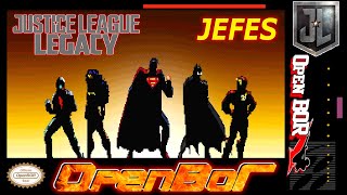 Justice League Legacy  OpenBor TODOS LOS JEFES [upl. by Sandberg186]