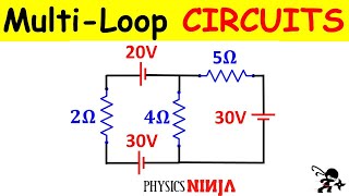 Solving Circuit Problems using Kirchhoffs Rules [upl. by Aehtela248]