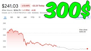 TESLA DROPS FROM FAKE NEWS WHY TSLA WILL REACH 300 AGAIN BLOOMBERG FRAUD [upl. by Nosreve]