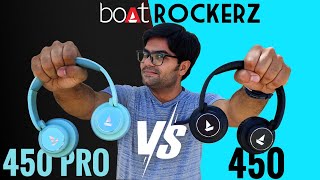 boAt Rockerz 450 Pro VS 450 OnEar Wireless Headphones 🎧🎧 is it Worth to Upgrade 🤔🤔 [upl. by Aniweta]