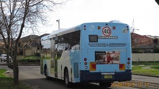 Interline Bus Services Macquarie Fields Daewoo BS120SN  King Long 6125AG mo 6509 [upl. by Owain]