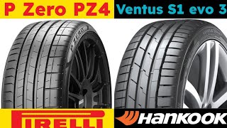 Pirelli P Zero PZ4 vs Hankook Ventus S1 evo 3 [upl. by Anahir]