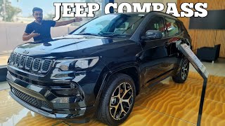 JEEP COMPASS S 2024 Black edition  Pricing Features Review Digital motors Jeep car automobile [upl. by Foss]