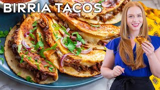 Easy Birria Tacos  The Best Beef Tacos Recipe [upl. by Llyrad]