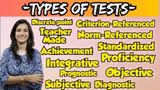 Types of Tests  KVSNETBEdMEdFor all Teaching Exams InculcateLearning By Ravina [upl. by Delp482]