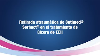 CUTIMED  Retirada atraumática de Cutimed Sorbact en el tratamiento de úlcera de EEII [upl. by Atir308]