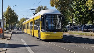 Tram Berlin  Mitfahrt in der M10 von SiegfriedstrJosefOrloppStr bis SU Warschauer Str im F8Z [upl. by Schmitz]