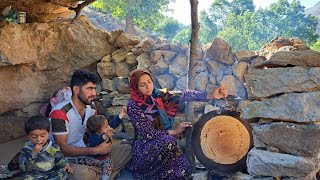 First Breakfast in new Nomad Hut Nomads of IRAN 2023 [upl. by Zerlina]