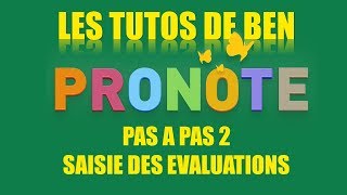 PRONOTE pas à pas 2 Compétences et notes [upl. by Ytsirt]