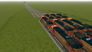 msts 8 train wrecks at one time [upl. by Ahsiei]