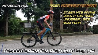 26 X 195 Tires sa 275 TOSEEK BRANDON Frame amp LUTU WANG Universal Rigid Fork ni Christian Baldove [upl. by Herschel]