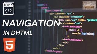 Navigation in DHTML  DHTML Complete Course [upl. by Enisamoht]