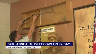 Musket Bowl trophy unique prize in high School football [upl. by Adnawaj338]