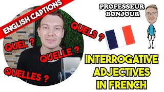 INTERROGATIVE ADJECTIVES IN FRENCH [upl. by Norah481]